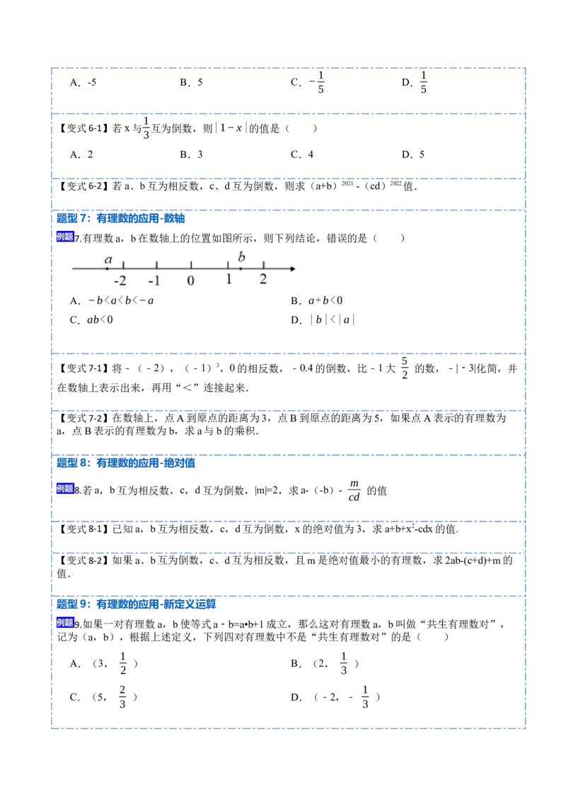 1.4.1有理数的乘法(讲+练)-重要笔记2022-2023学年七年级数学上册重要考点精讲精练(人教版)（原卷版）_初中数学人教版_7上-初中数学人教版_7上-初中数学人教版（旧版）赠送_07专项讲练
