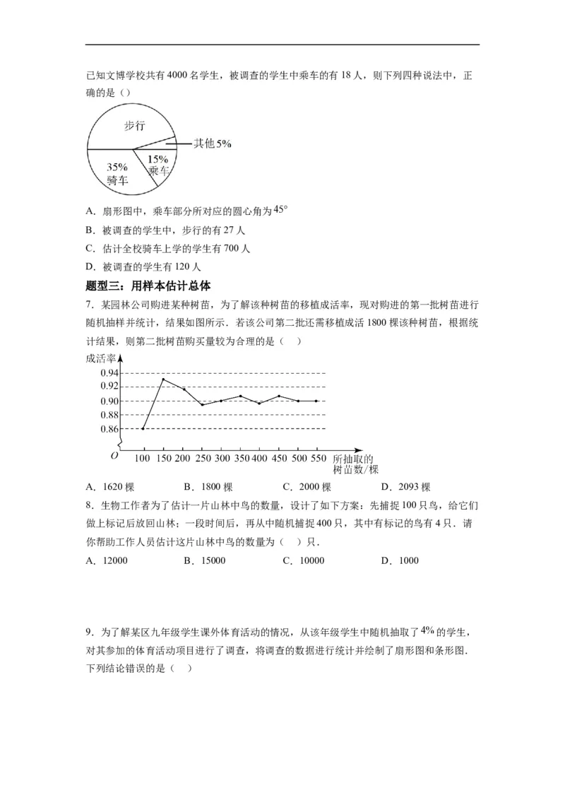 10.1统计调查（原卷版）_初中数学人教版_7下-初中数学人教版_7下-初中数学人教版（旧版）赠送_07专项讲练_10.1统计调查