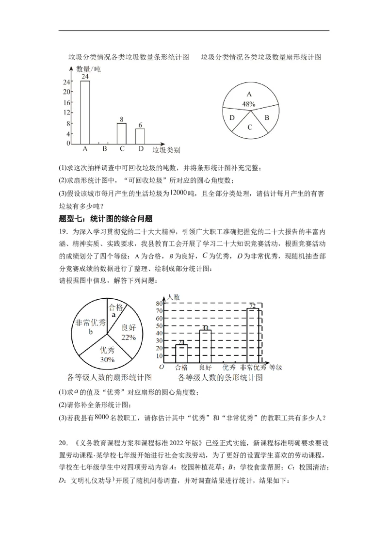 10.1统计调查（原卷版）_初中数学人教版_7下-初中数学人教版_7下-初中数学人教版（旧版）赠送_07专项讲练_10.1统计调查