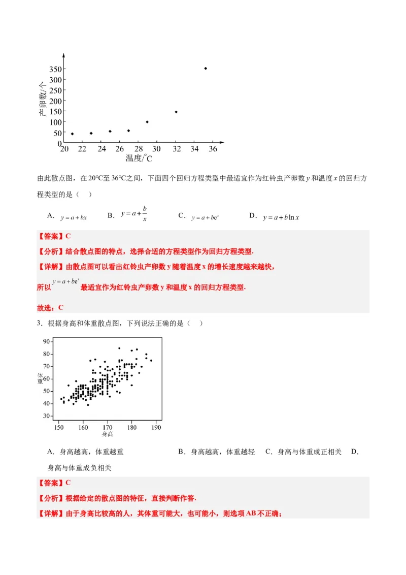 第49讲成对数据的统计分析（精讲）一轮复习讲义2024年高考数学高频考点题型归纳与方法总结（新高考通用）解析版_2.2025数学总复习_2024年新高考资料_1.2024一轮复习