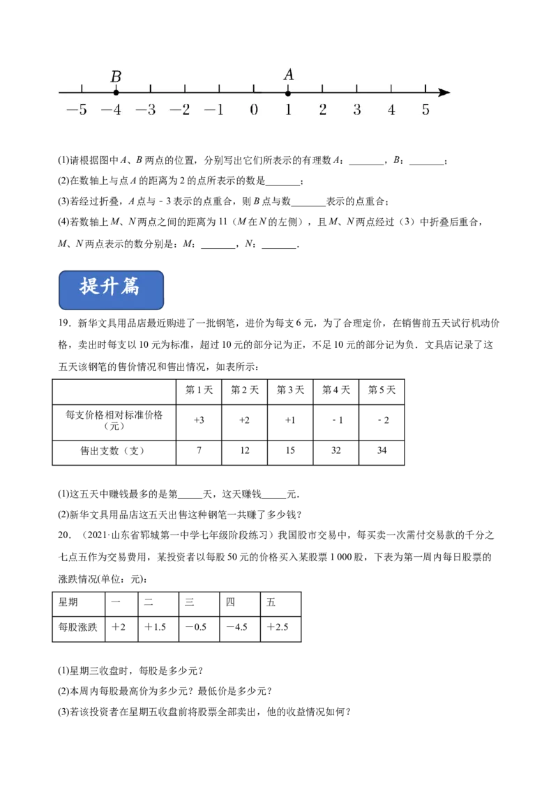 1.3.2有理数的减法（练习）-七年级数学上册同步精品课堂（人教版）（原卷版）_初中数学人教版_7上-初中数学人教版_7上-初中数学人教版（旧版）赠送_06习题试卷_1同步练习