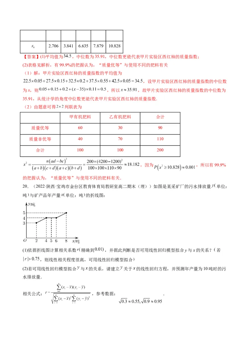 第05讲第九章统计与成对数据的统计分析（综合测试）（教师版）_2.2025数学总复习_2023年新高考资料_一轮复习_2023新高考数学一轮复习（新教材新高考）