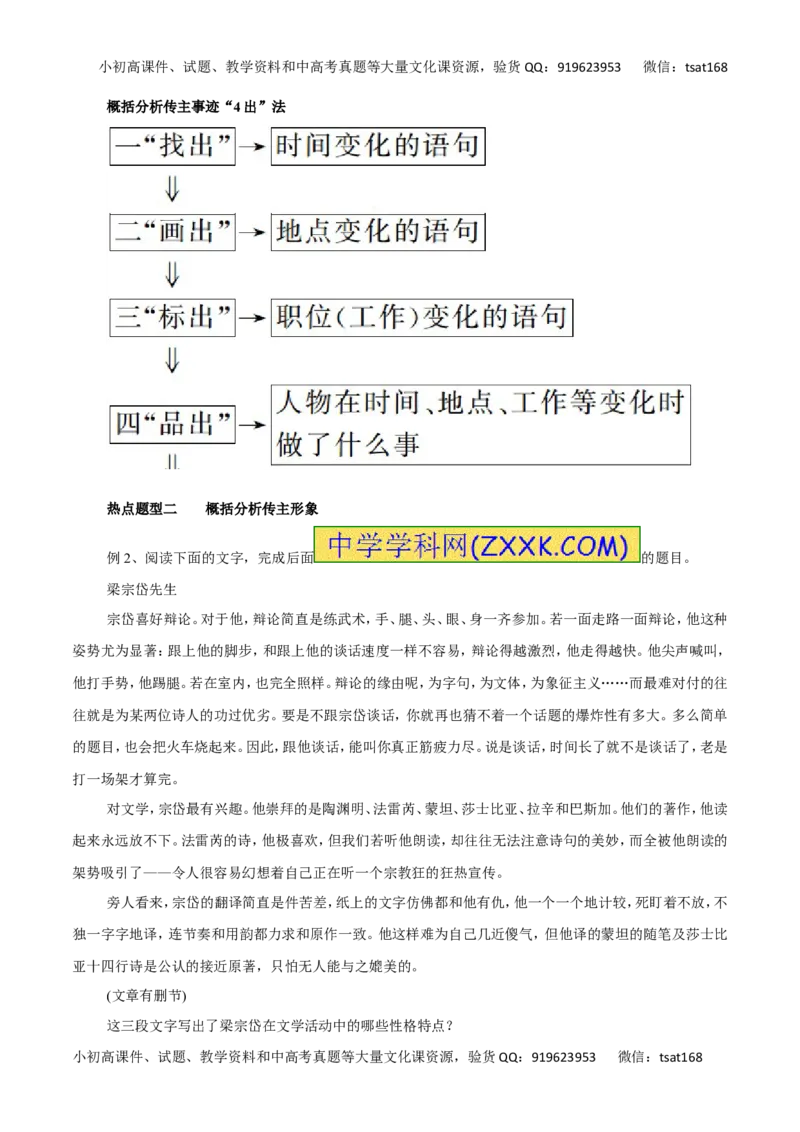 专题29传记阅读-2017年高考语文热点题型和提分秘籍（解析版）_高语_1高中语文_2017年高考语文热点题型和提分秘籍（全套打包64份）