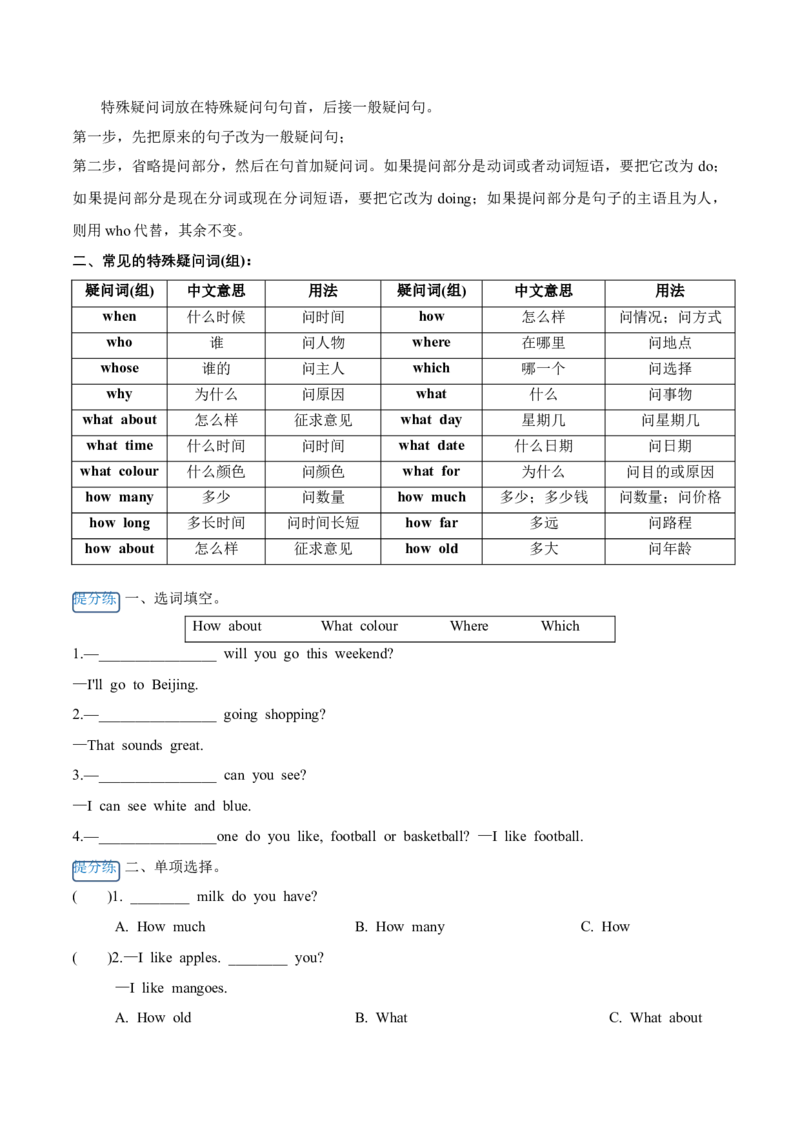 Unit7（知识清单）-（译林版三起）_单元知识专项_2025版