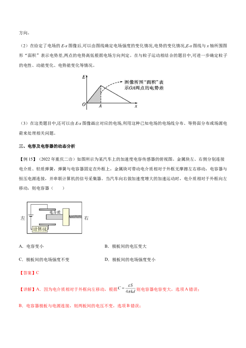 专题07电场带电粒子在电场中的运动（精讲）_4.2025物理总复习_赠品通用版（老高考）复习资料_二轮复习_2023年高考物理二轮复习讲练测（全国通用）288435117