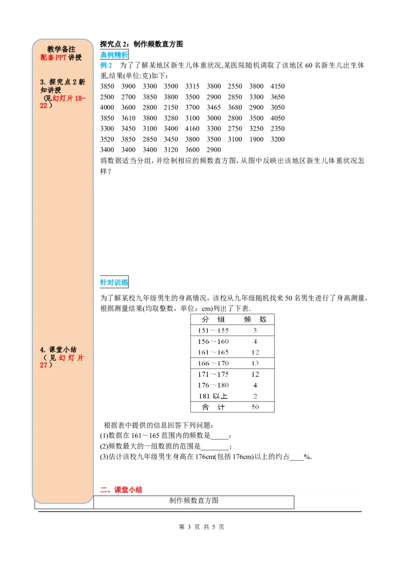 10.2直方图_初中数学人教版_7下-初中数学人教版_7下-初中数学人教版（旧版）赠送_05学案_导学案（第2套）