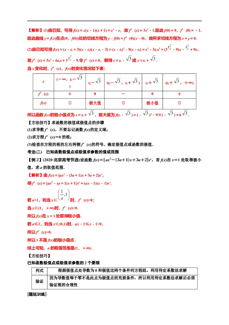 第11节利用导数解决函数的极值最值（解析版）_2.2025数学总复习_赠品通用版（老高考）复习资料_一轮复习_备战2023年高考数学一轮复习考点帮（全国通用）