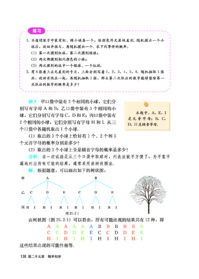 人教版9年级数学上册高清教材_初中数学_九年级数学上册（人教版）
