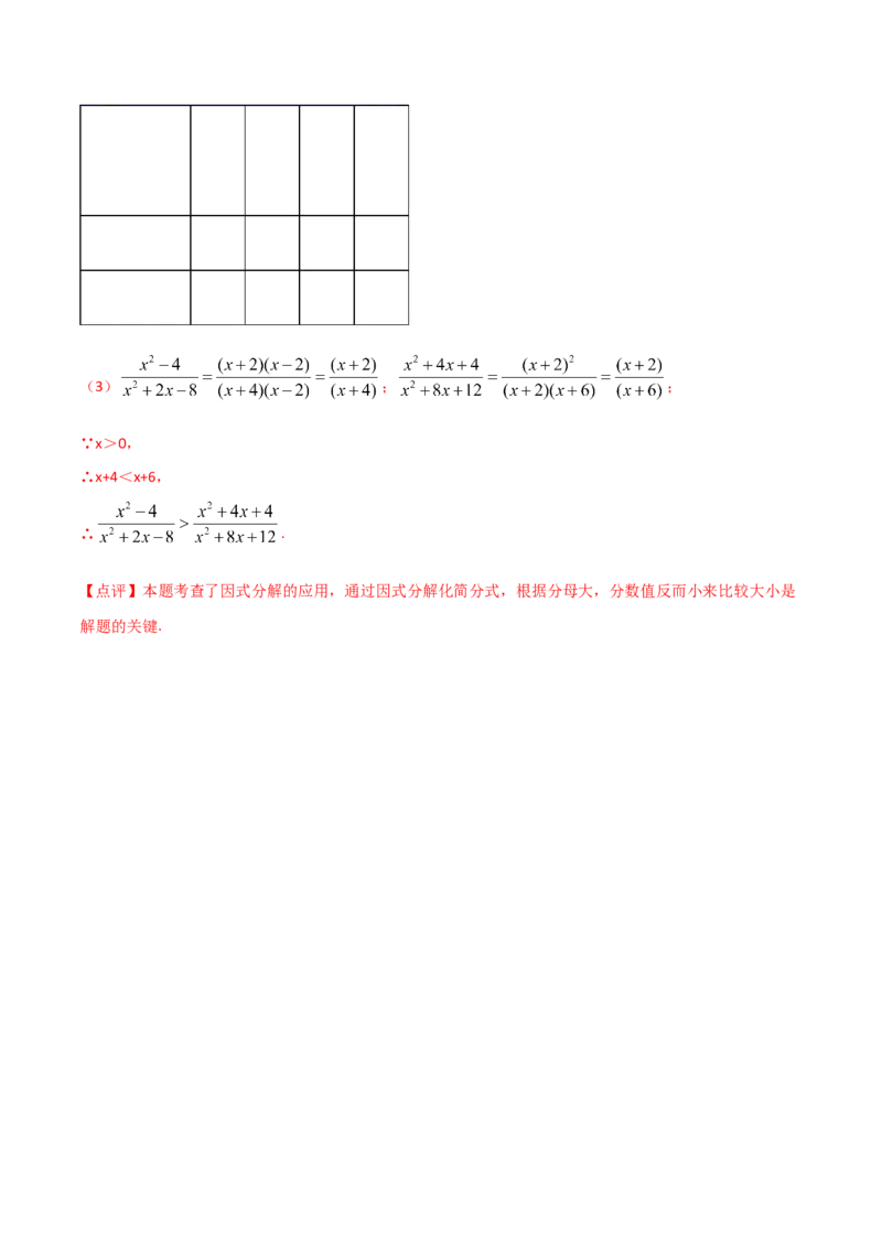 15.1.2分式的基本性质（解析版）_初中数学人教版_8上-初中数学人教版_旧版_06习题试卷_1同步练习_同步练习（第2套）