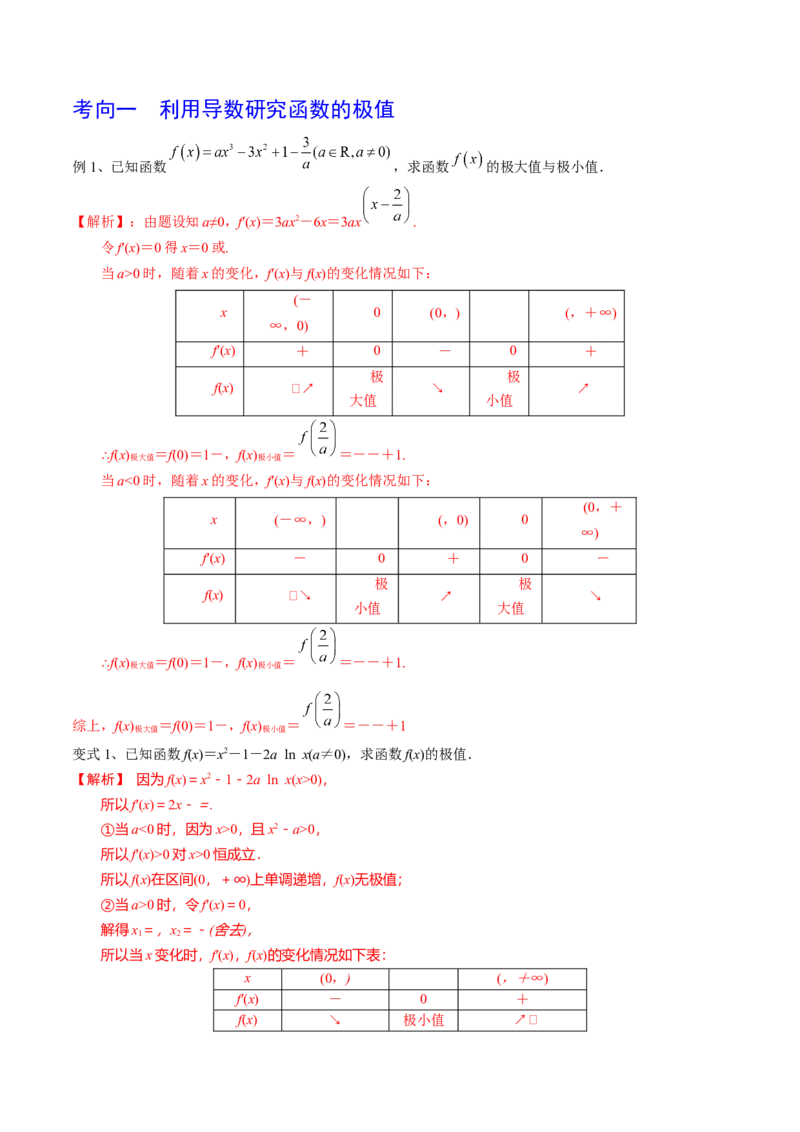 第21讲利用导数研究函数的极值和最值（解析版）_2.2025数学总复习_2024年新高考资料_1.2024一轮复习_2024年高考数学一轮复习精品导学案（新高考）