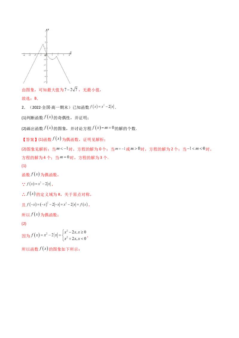 第07讲函数的图象(精讲+精练）（教师版）_2.2025数学总复习_2023年新高考资料_一轮复习_2023新高考数学一轮复习（新教材新高考）