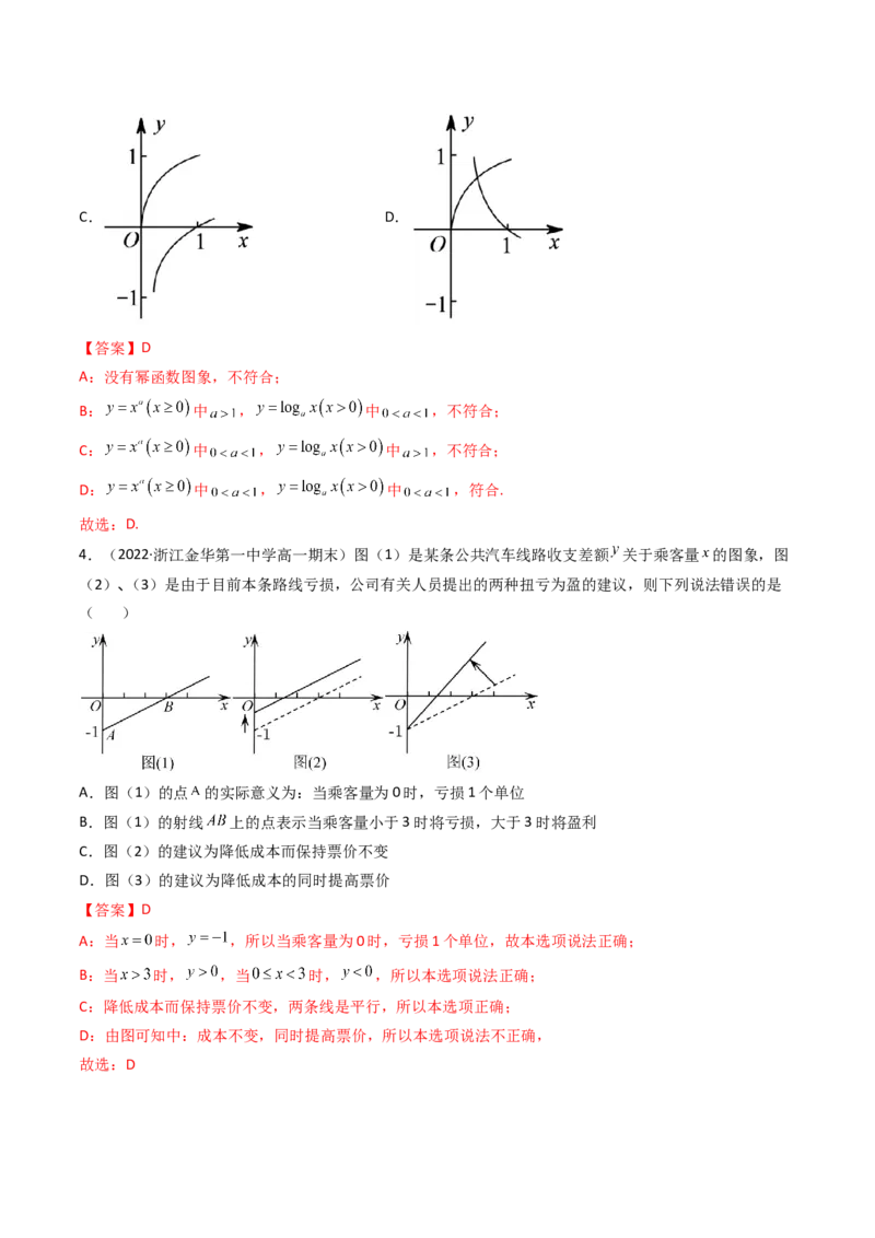 第07讲函数的图象(精讲+精练）（教师版）_2.2025数学总复习_2023年新高考资料_一轮复习_2023新高考数学一轮复习（新教材新高考）