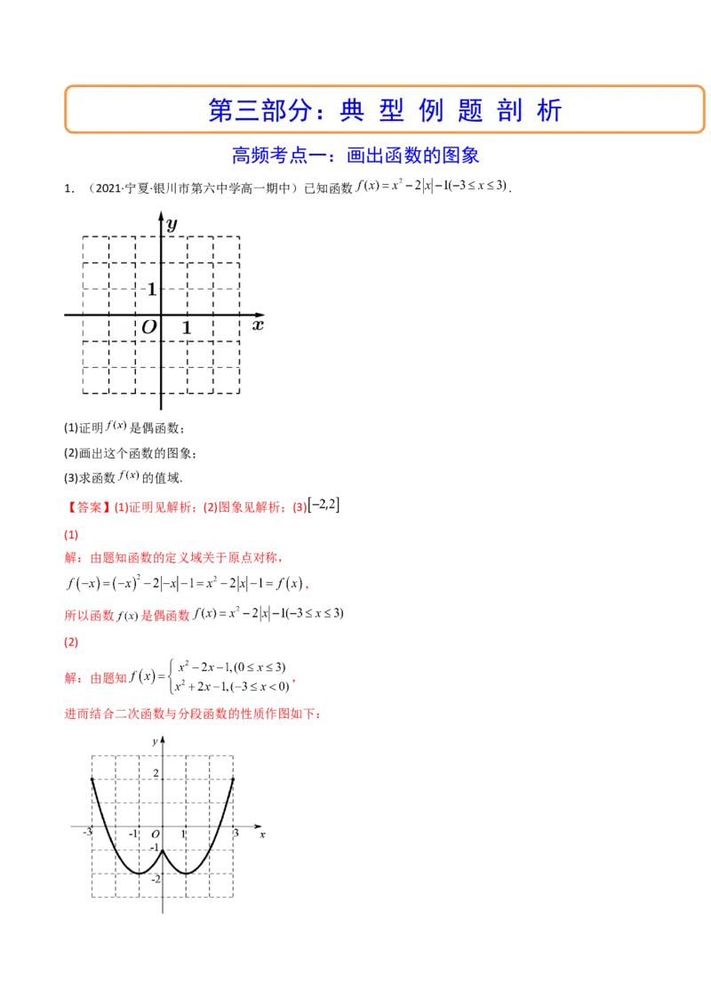 第07讲函数的图象(精讲+精练）（教师版）_2.2025数学总复习_2023年新高考资料_一轮复习_2023新高考数学一轮复习（新教材新高考）