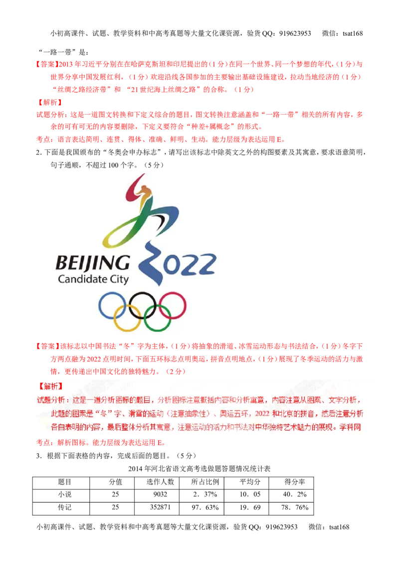 专题09图文转换-3年高考2年模拟1年原创备战2017高考精品系列之语文（解析版）_高语_1高中语文_2017年高考语文3年高考2年模拟1年原创（全套打包36份）