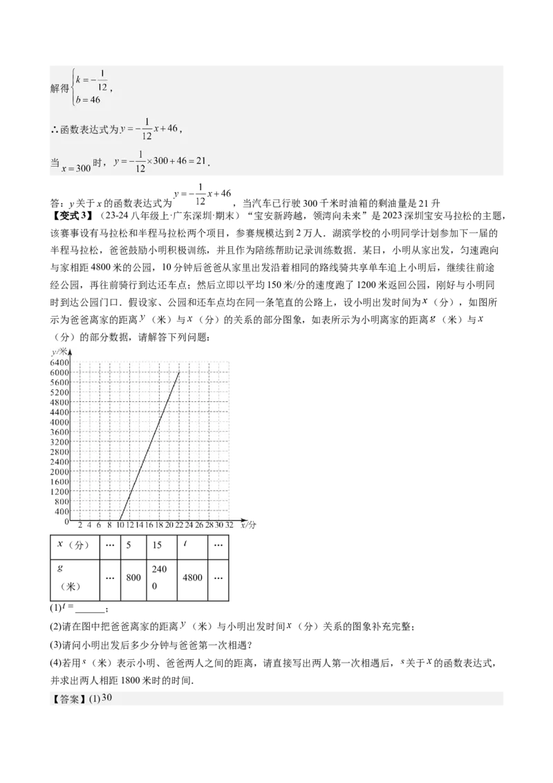 专题6-1数形结合思想在解题中的巧用（考题猜想，11种类型）教师版_初中数学_八年级数学下册（人教版）_期末专项复习-U276_2024版