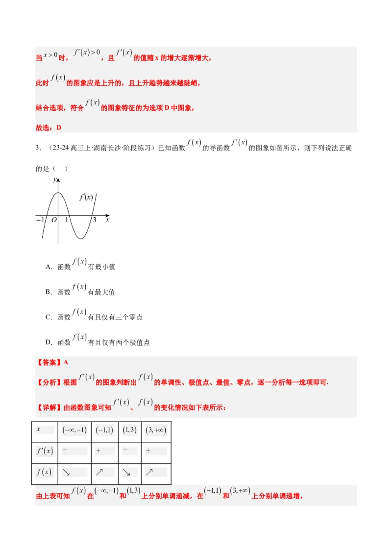 第15讲导数与函数的单调性（精讲）-2025年高考数学一轮复习讲义及高频考点归纳与方法总结（新高考通用）解析版_2.2025数学总复习_2025年新高考资料_一轮复习