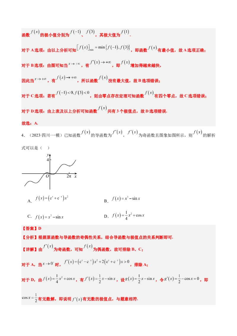 第15讲导数与函数的单调性（精讲）-2025年高考数学一轮复习讲义及高频考点归纳与方法总结（新高考通用）解析版_2.2025数学总复习_2025年新高考资料_一轮复习