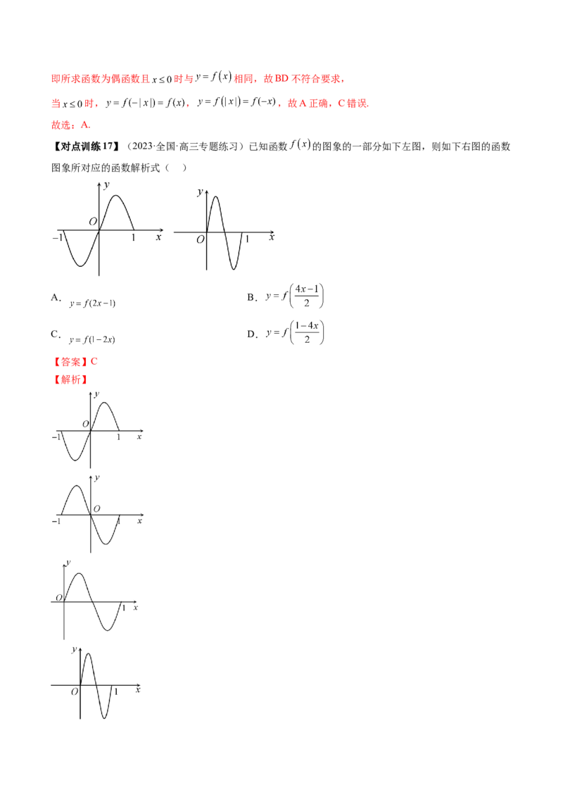 第06讲函数的图象（讲义）（解析版）_2.2025数学总复习_2024年新高考资料_1.2024一轮复习_2024年高考数学一轮复习讲练测（新教材新高考）_第二章函数与基本初等函数