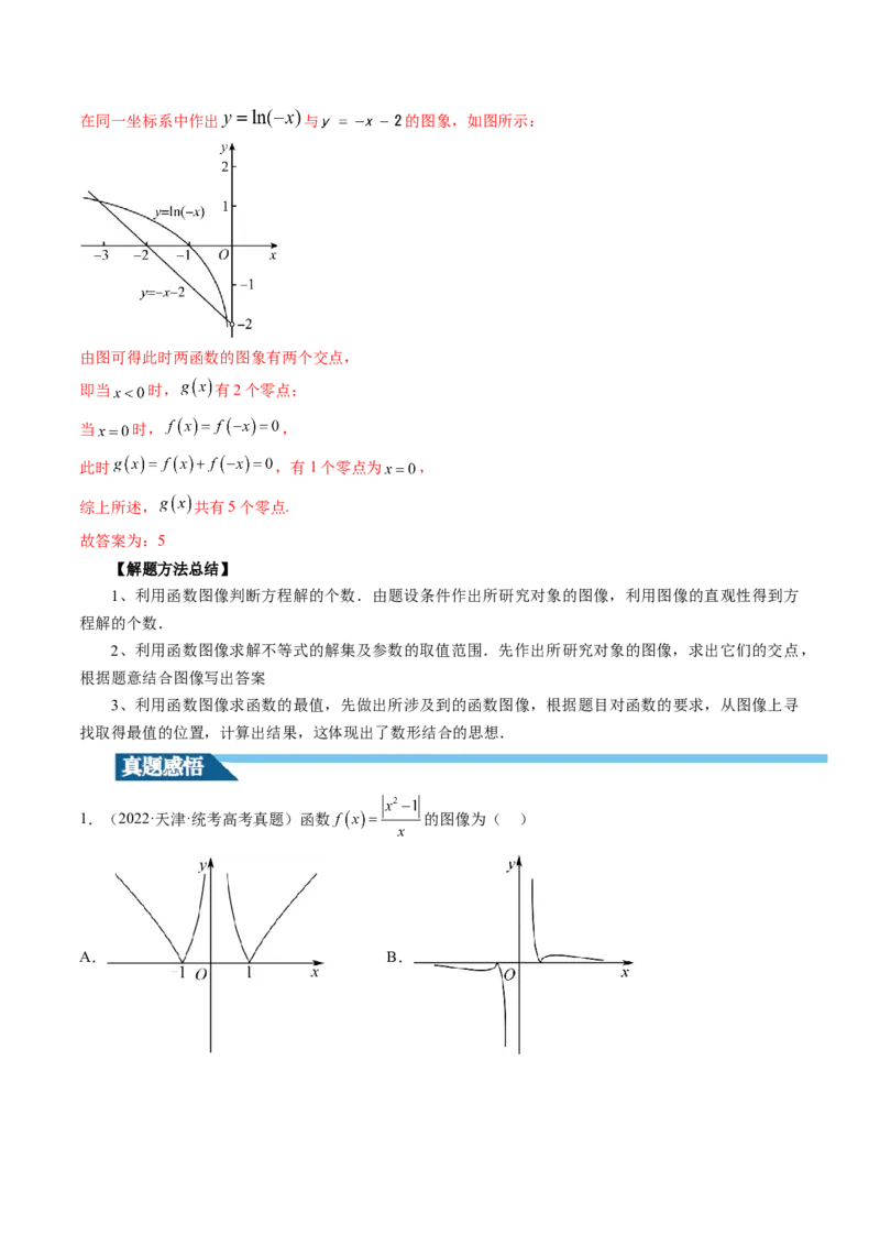第06讲函数的图象（讲义）（解析版）_2.2025数学总复习_2024年新高考资料_1.2024一轮复习_2024年高考数学一轮复习讲练测（新教材新高考）_第二章函数与基本初等函数