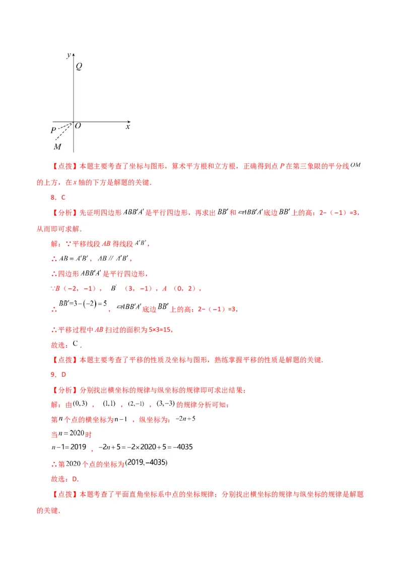 专题7.4平面直角坐标系（分层练习）（培优练）-（人教版）_初中数学_七年级数学下册（人教版）_专题突破练习-V4