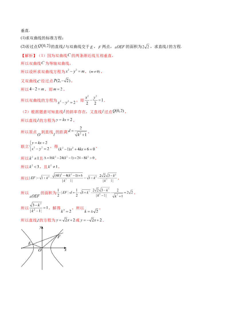 第06讲双曲线及其性质（十一大题型）（练习）（解析版）_2.2025数学总复习_2025年新高考资料_一轮复习_2025年高考数学一轮复习讲练测（新教材新高考，含2024高考真题）
