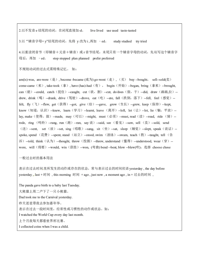 六年级英语春季讲义第10讲6B时态专题（一）教师版+学生版译林版（三起）_讲义专项