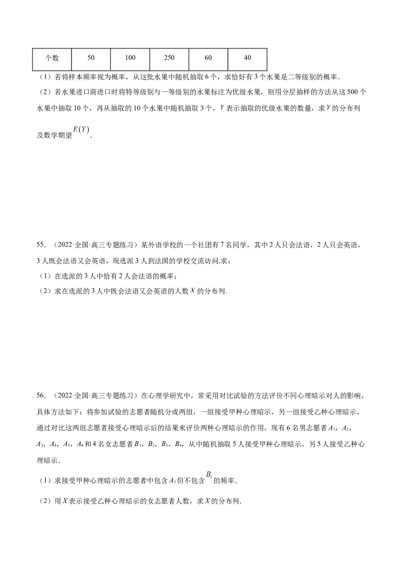 第31讲两点分布、超几何分布、二项分布、正态分布（原卷版）_2.2025数学总复习_赠品通用版（老高考）复习资料_一轮复习_通用版2023届数学高考一轮教案（Word版，含解析）