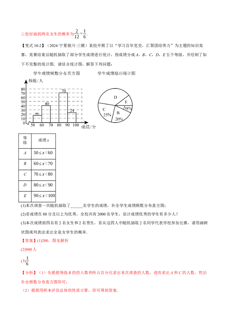 专题25.1概率初步（十大题型）（举一反三）（人教版）（教师版）_初中数学_九年级数学上册（人教版）_母题专项-U66_2025版