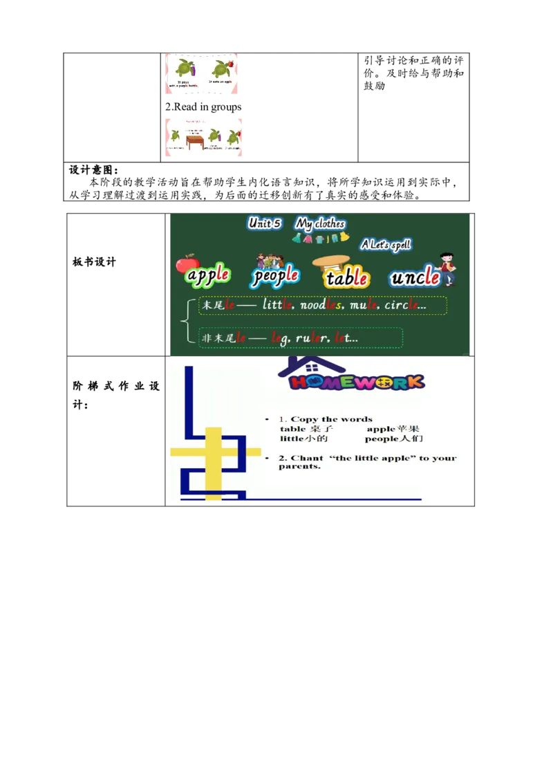 教案_2026春人教四下_29赠送其它资料_旧版四下资料包_大单元教学课件+教学设计-K58_Unit5_Unit5MyclothesAlet'sspell