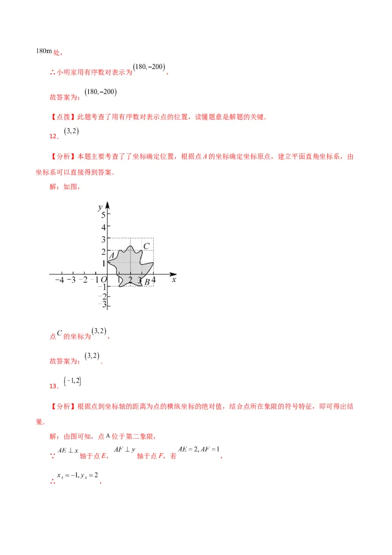 专题7.2平面直角坐标系（分层练习）（基础练）-（人教版）_初中数学_七年级数学下册（人教版）_专题突破练习-V4