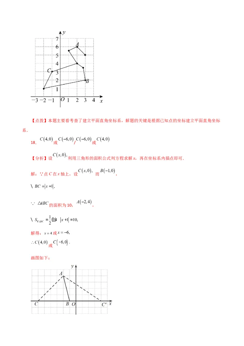专题7.12平面直角坐标系（全章分层练习）（提升练）-（人教版）_初中数学_七年级数学下册（人教版）_专题突破练习-V4