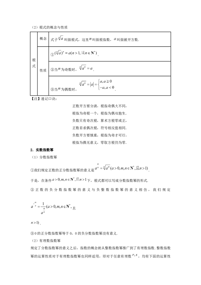 第12讲指数函数（解析版）_2.2025数学总复习_2023年新高考资料_一轮复习_2023年高考数学一轮复习考点精讲练+易错题型（新高考专用）