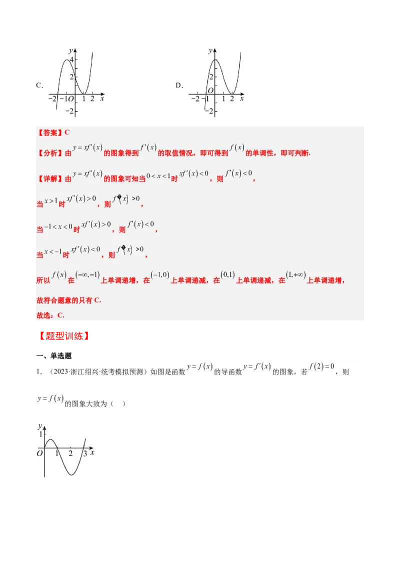 第15讲导数与函数的单调性（精讲）一轮复习讲义2024年高考数学高频考点题型归纳与方法总结（新高考通用）解析版_2.2025数学总复习_2024年新高考资料_1.2024一轮复习