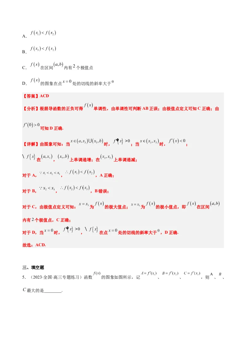 第15讲导数与函数的单调性（精讲）一轮复习讲义2024年高考数学高频考点题型归纳与方法总结（新高考通用）解析版_2.2025数学总复习_2024年新高考资料_1.2024一轮复习