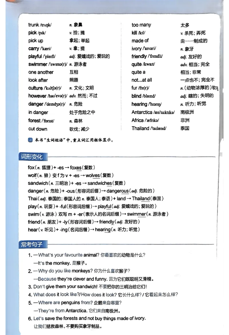 01-2025《初中教材全解》英语七下(人教)_新人教版7下英语学习资料包_14.配套教辅练习