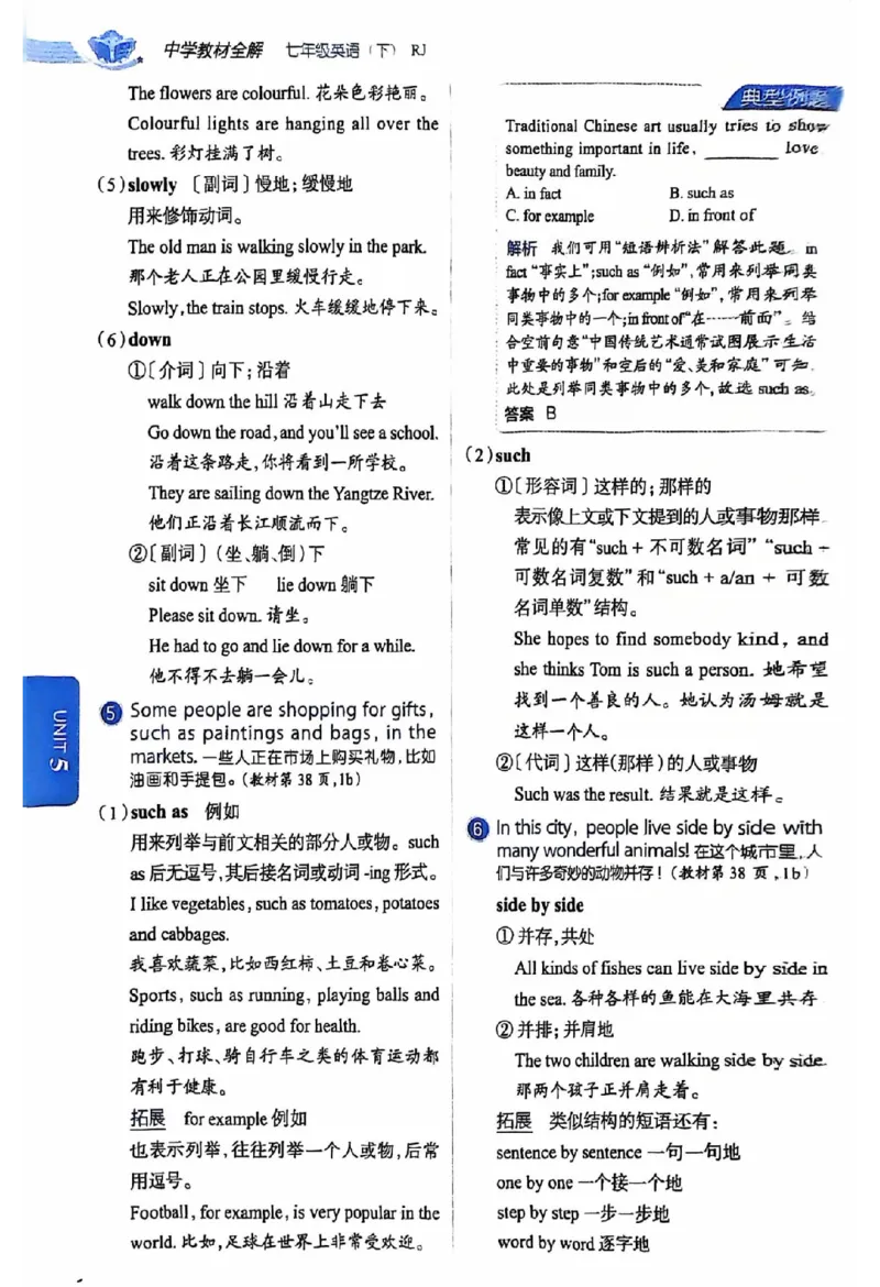 01-2025《初中教材全解》英语七下(人教)_新人教版7下英语学习资料包_14.配套教辅练习