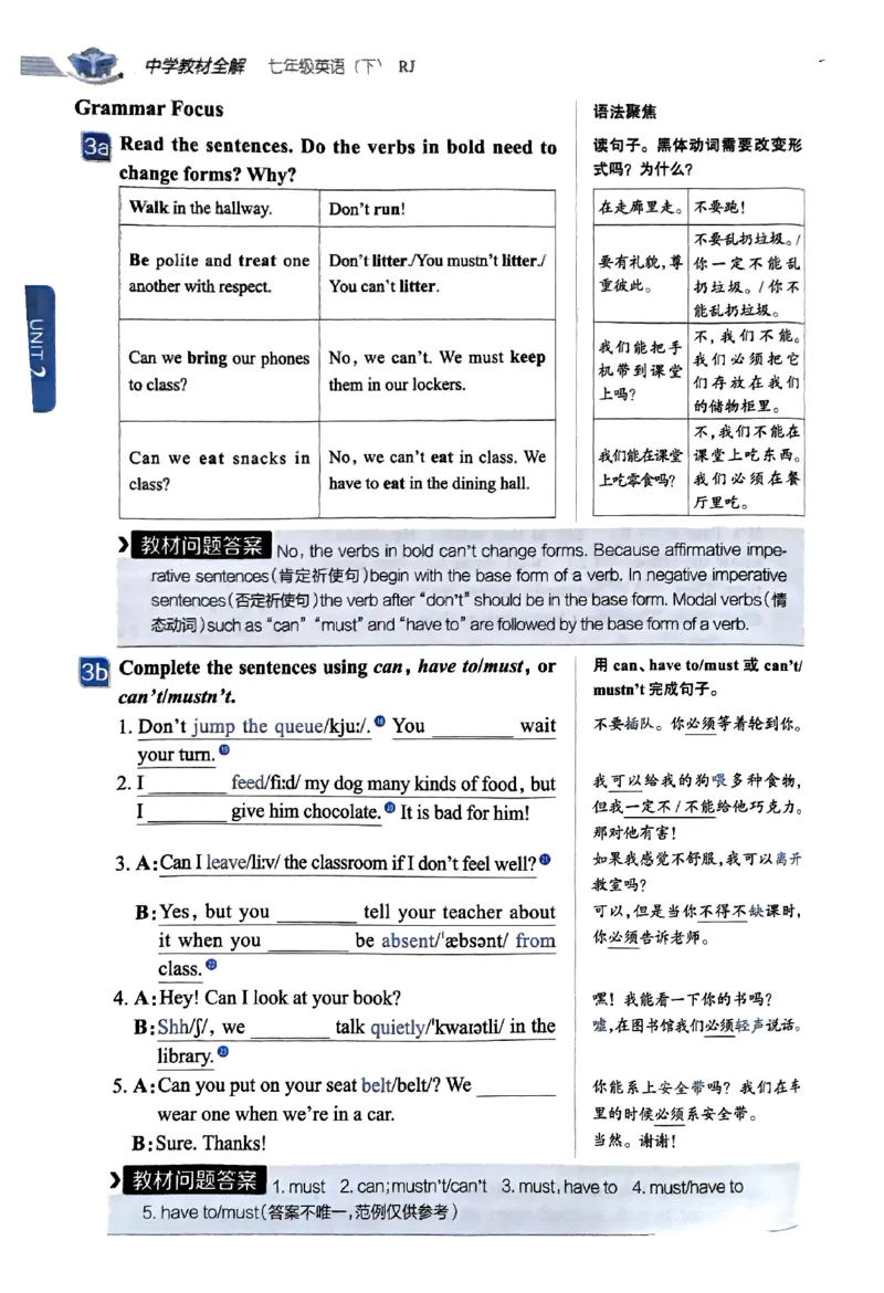 01-2025《初中教材全解》英语七下(人教)_新人教版7下英语学习资料包_14.配套教辅练习