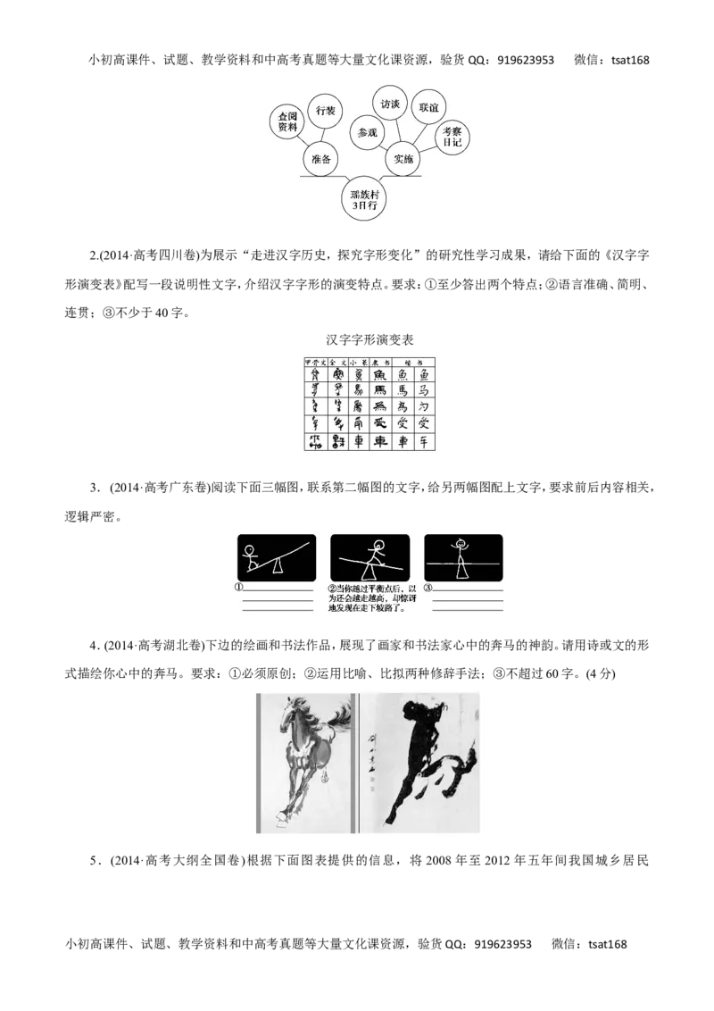专题09图文转换-2017年高考语文热点题型和提分秘籍（原卷版）_高语_1高中语文_2017年高考语文热点题型和提分秘籍（全套打包64份）