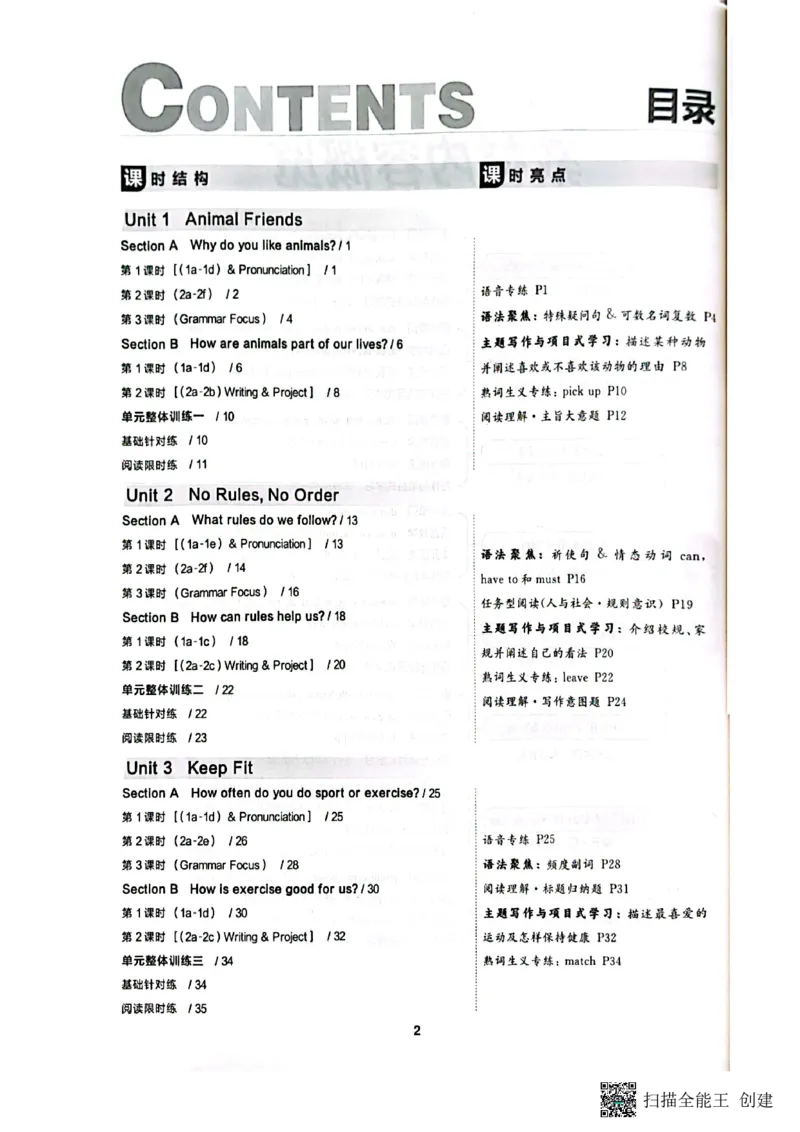 七下英语全品_新人教版7下英语学习资料包_14.配套教辅练习_03-25年春七下全品英语RJ