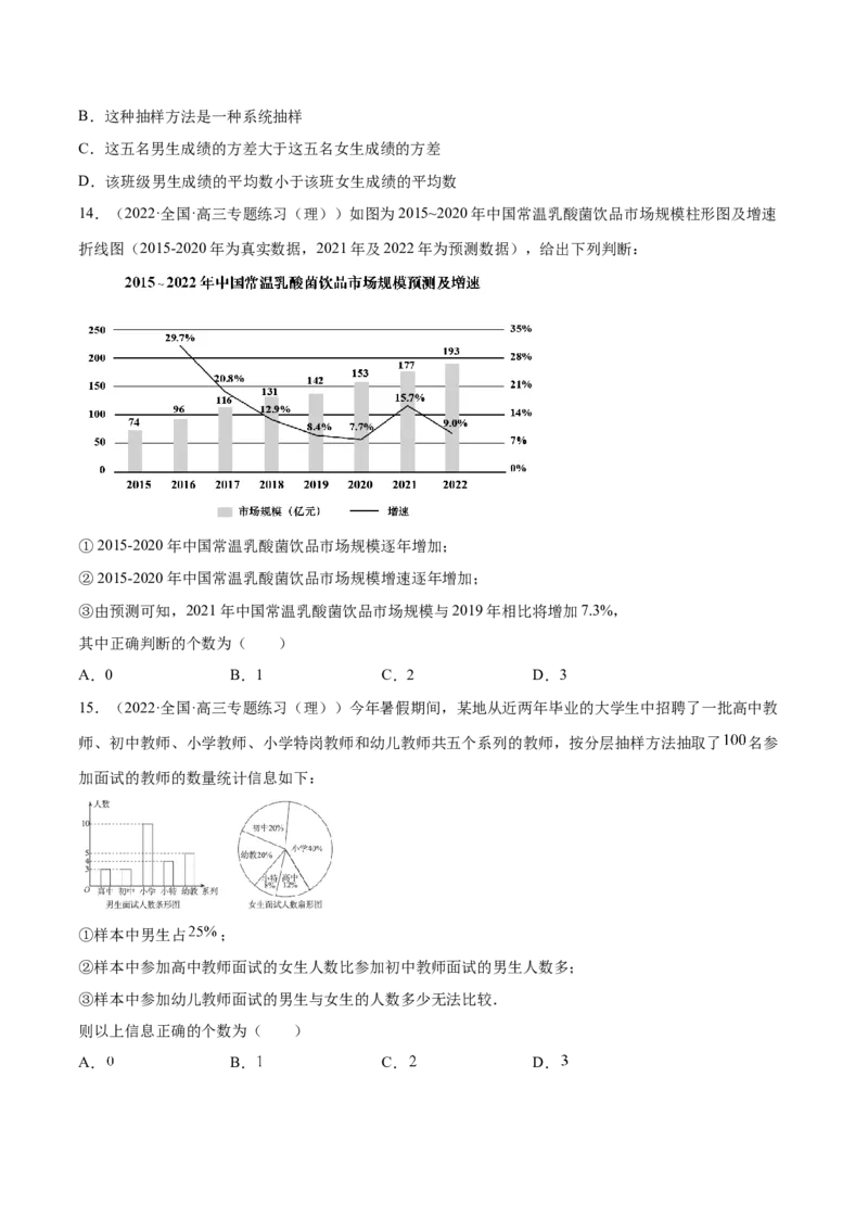 第26讲统计（原卷版）_2.2025数学总复习_赠品通用版（老高考）复习资料_一轮复习_通用版2023届数学高考一轮教案（Word版，含解析）