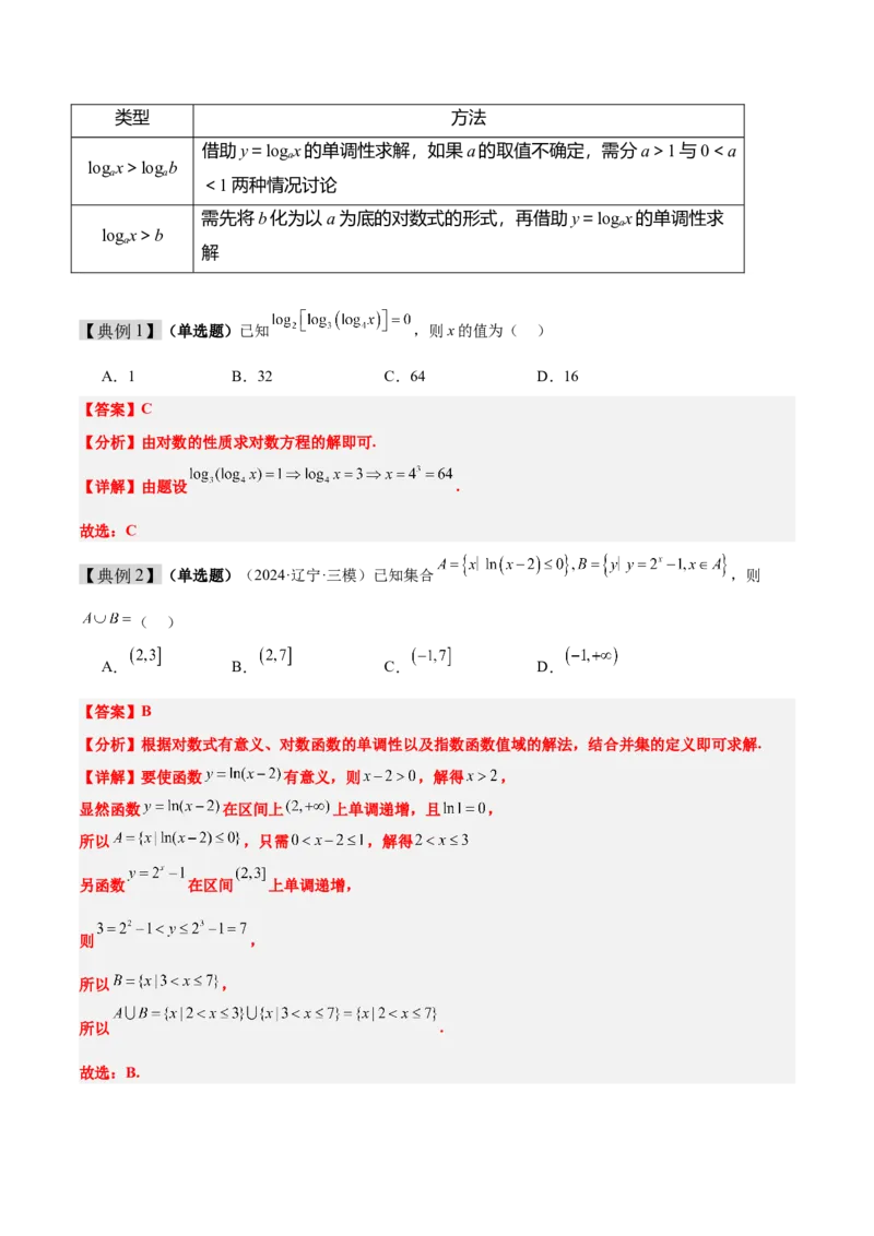 第11讲对数与对数函数（精讲）-2025年高考数学一轮复习讲义及高频考点归纳与方法总结（新高考通用）解析版_2.2025数学总复习_2025年新高考资料_一轮复习