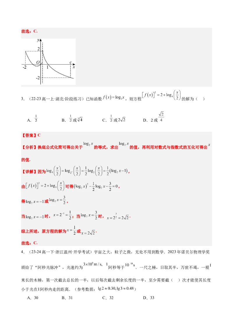 第11讲对数与对数函数（精讲）-2025年高考数学一轮复习讲义及高频考点归纳与方法总结（新高考通用）解析版_2.2025数学总复习_2025年新高考资料_一轮复习