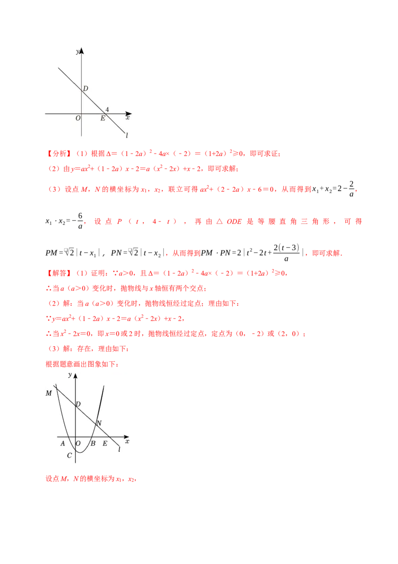专题4.6二次函数综合题必考十大类型（必考点分类集训）（人教版）（学生版）_初中数学_九年级数学上册（人教版）_考点分类必刷题-U181