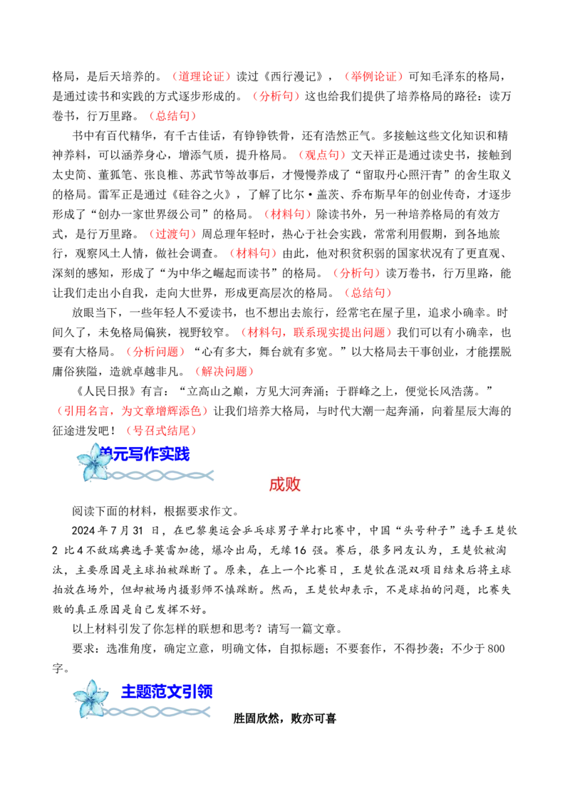 专题04：&rdquo;热点词语&ldquo;主题范文引领-（统编版必修上册）_高语_高中语文_必修上册_单元写作_第八单元语言家园