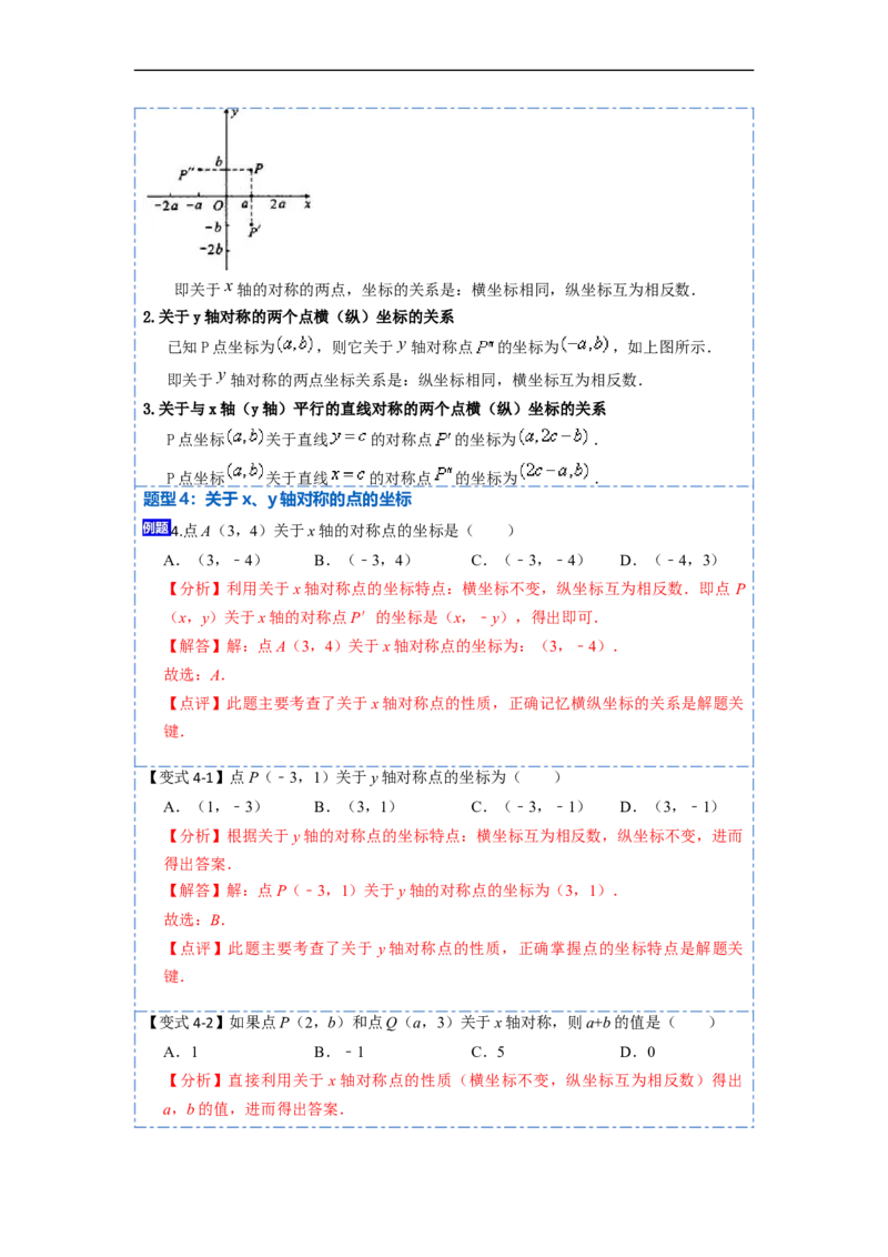 13.2画轴对称图形（讲+练）6大题型-重要笔记2022-2023学年八年级数学上册重要考点精讲精练(人教版)（解析版）_初中数学人教版_8上-初中数学人教版_旧版_07专项讲练