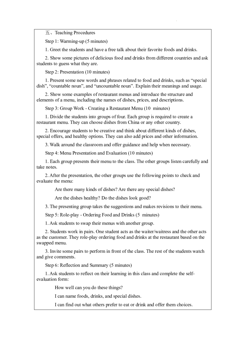 Unit4EatwellSectionBproject英文版教案2024-2025学年人教版英语七年级下册_新人教版7下英语学习资料包_3.教学教案_01-人教版七年级英语下册电子教案_4单元