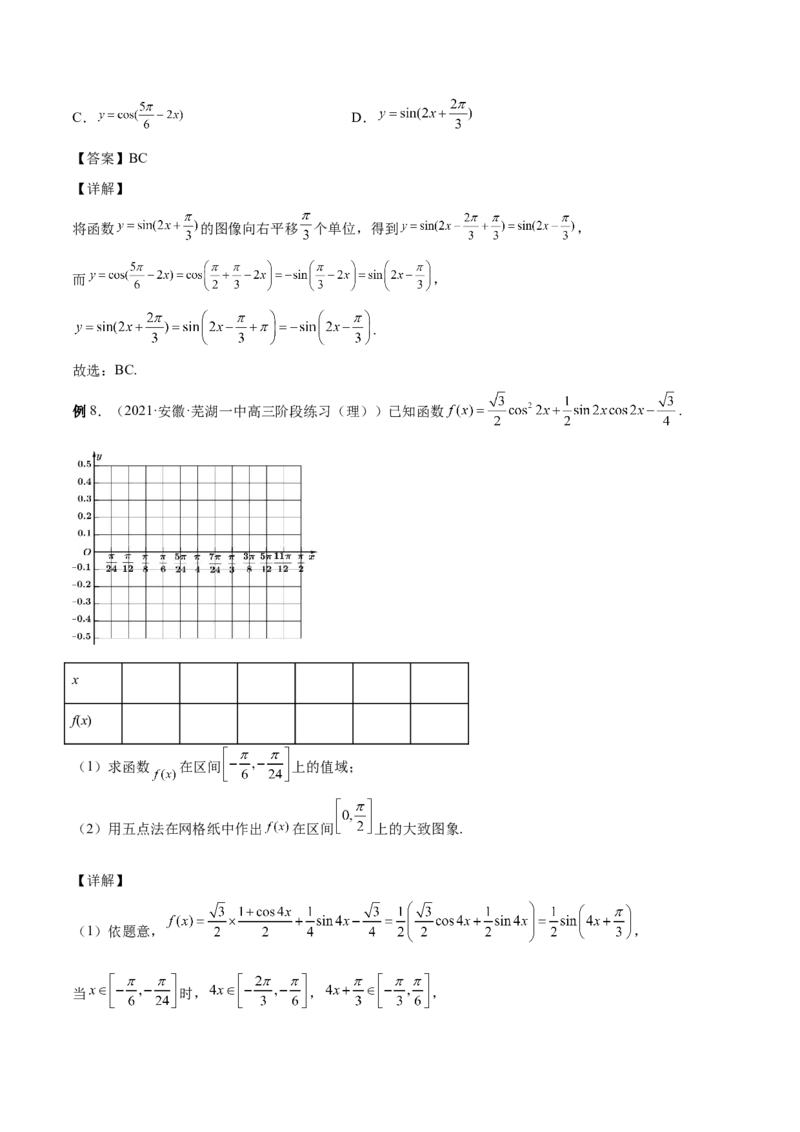 第21讲三角函数的性质（解析版）_2.2025数学总复习_赠品通用版（老高考）复习资料_一轮复习_通用版2023届数学高考一轮教案（Word版，含解析）