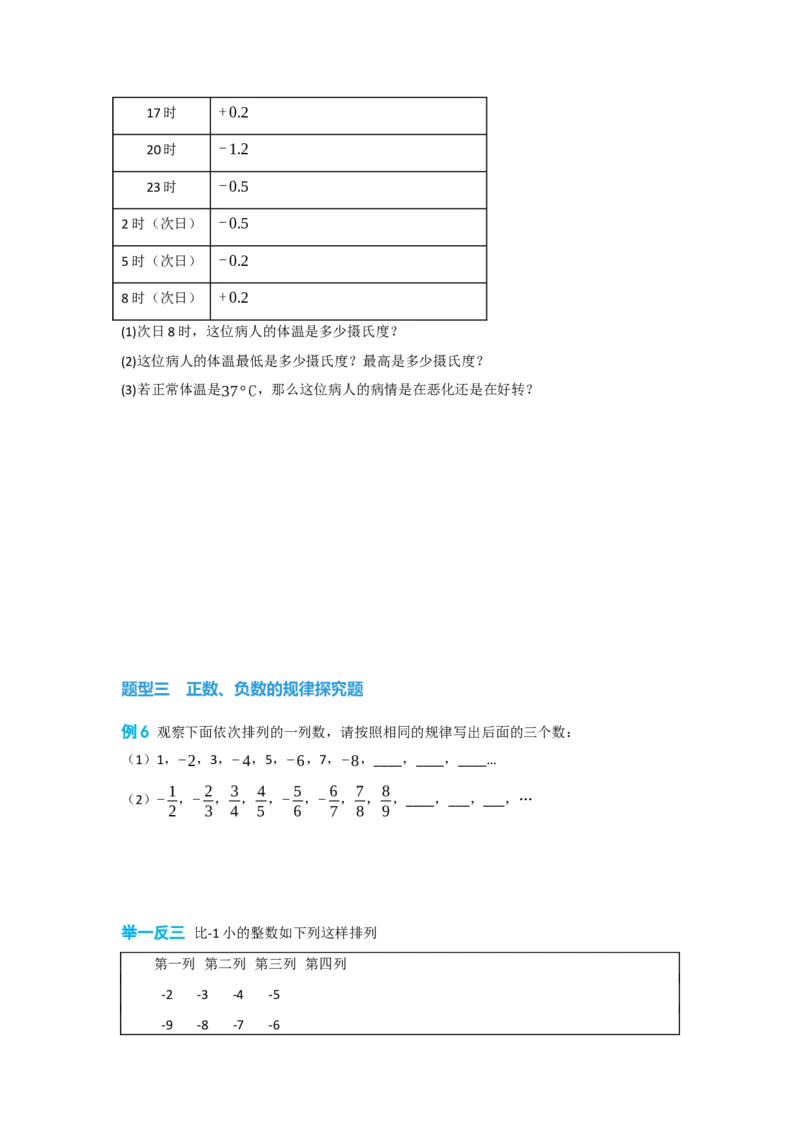 1.1正数和负数（原卷版）_初中数学人教版_7上-初中数学人教版_7上-初中数学人教版（旧版）赠送_07专项讲练_划重点2023-2024学年七年级数学上册同步讲与练（人教版）