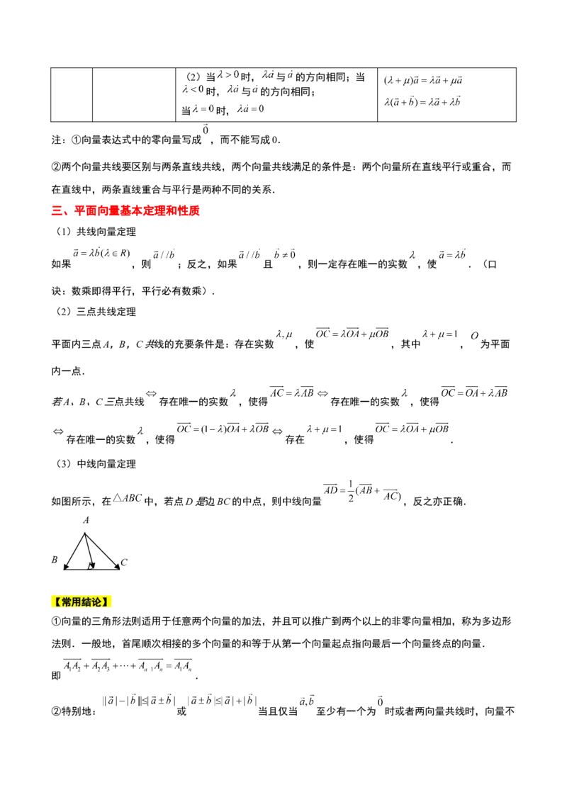 第22讲平面向量的概念及其线性运算（精讲）一轮复习讲义2024年高考数学高频考点题型归纳与方法总结（新高考通用）解析版_2.2025数学总复习_2024年新高考资料_1.2024一轮复习