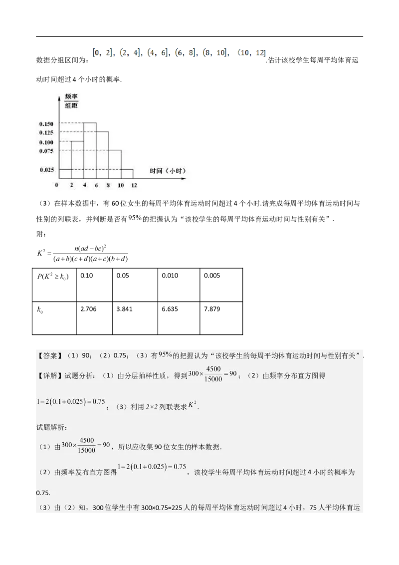 第20讲独立性检验与条件概率（教师版）_2.2025数学总复习_2023年新高考资料_二轮复习_备战2023年高考数学二轮复习对点题型（新高考专用）_第20讲独立性检验与条件概率